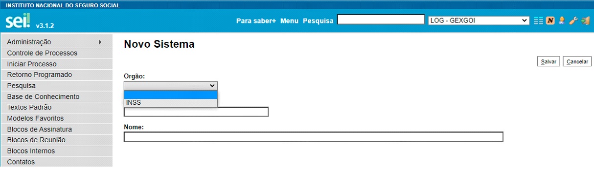 FIGURA 2 - Novo Sistema