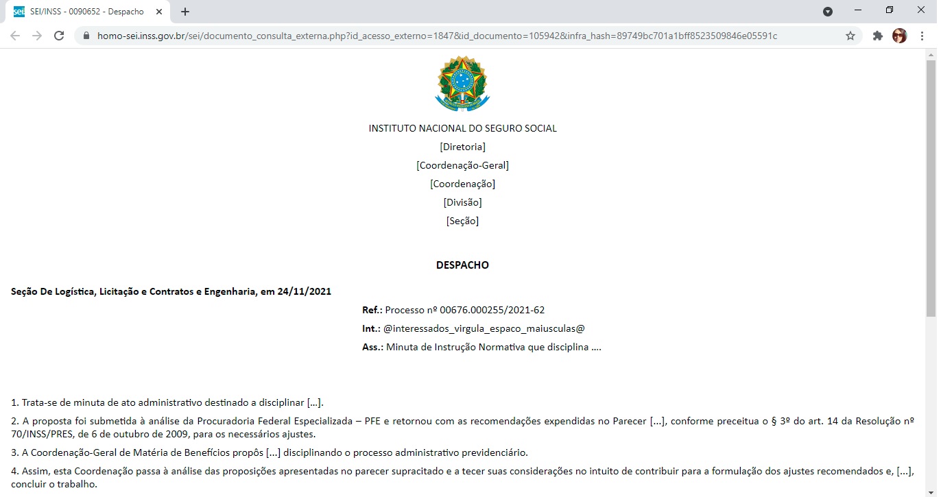 FIGURA 14 - Visualização de um documento