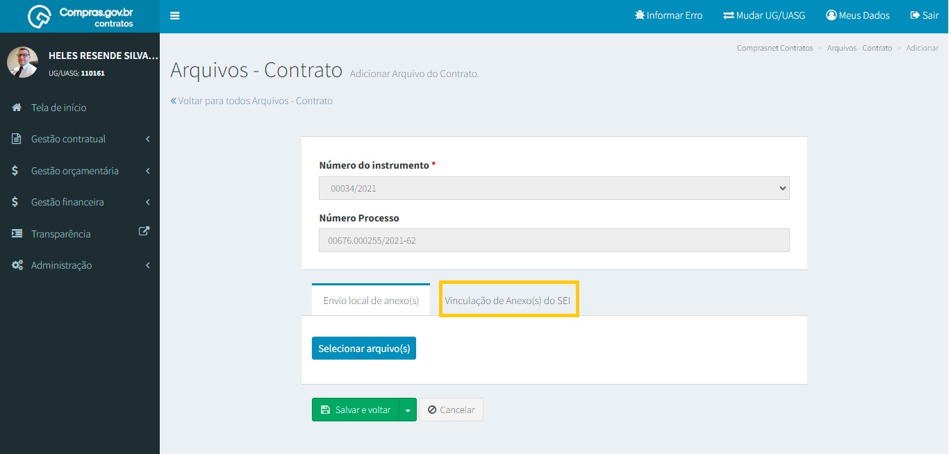 FIGURA 4 - Adicionar Arquivo