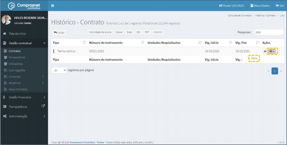 FIGURA 7 - Adicionar Históricos